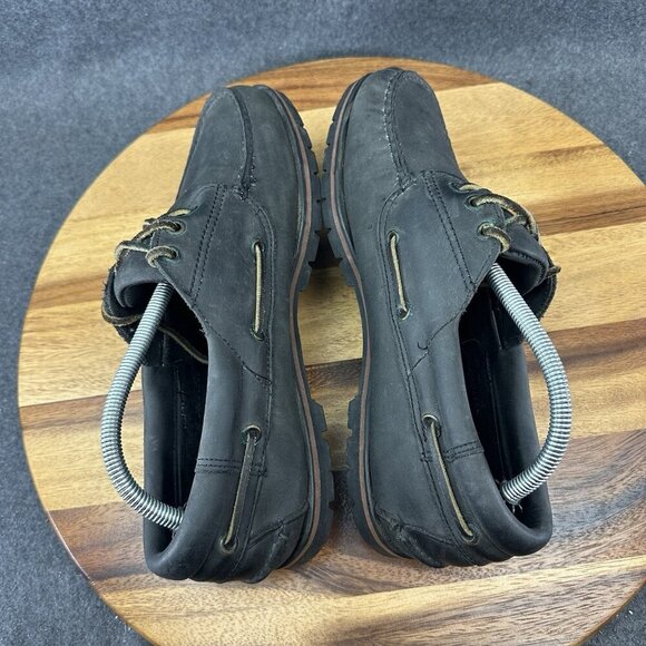 Wolverine Wilderness Mens Loafers Boat Shoes Size 10 Black Leather Vibram Soles main image 5